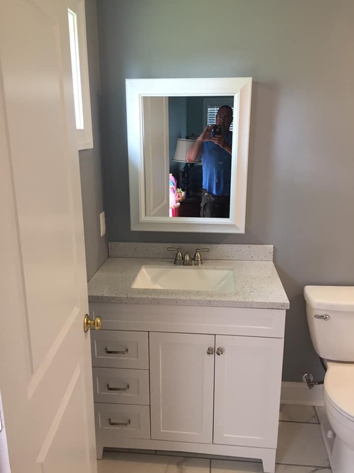 Bathroom sink cabinet
