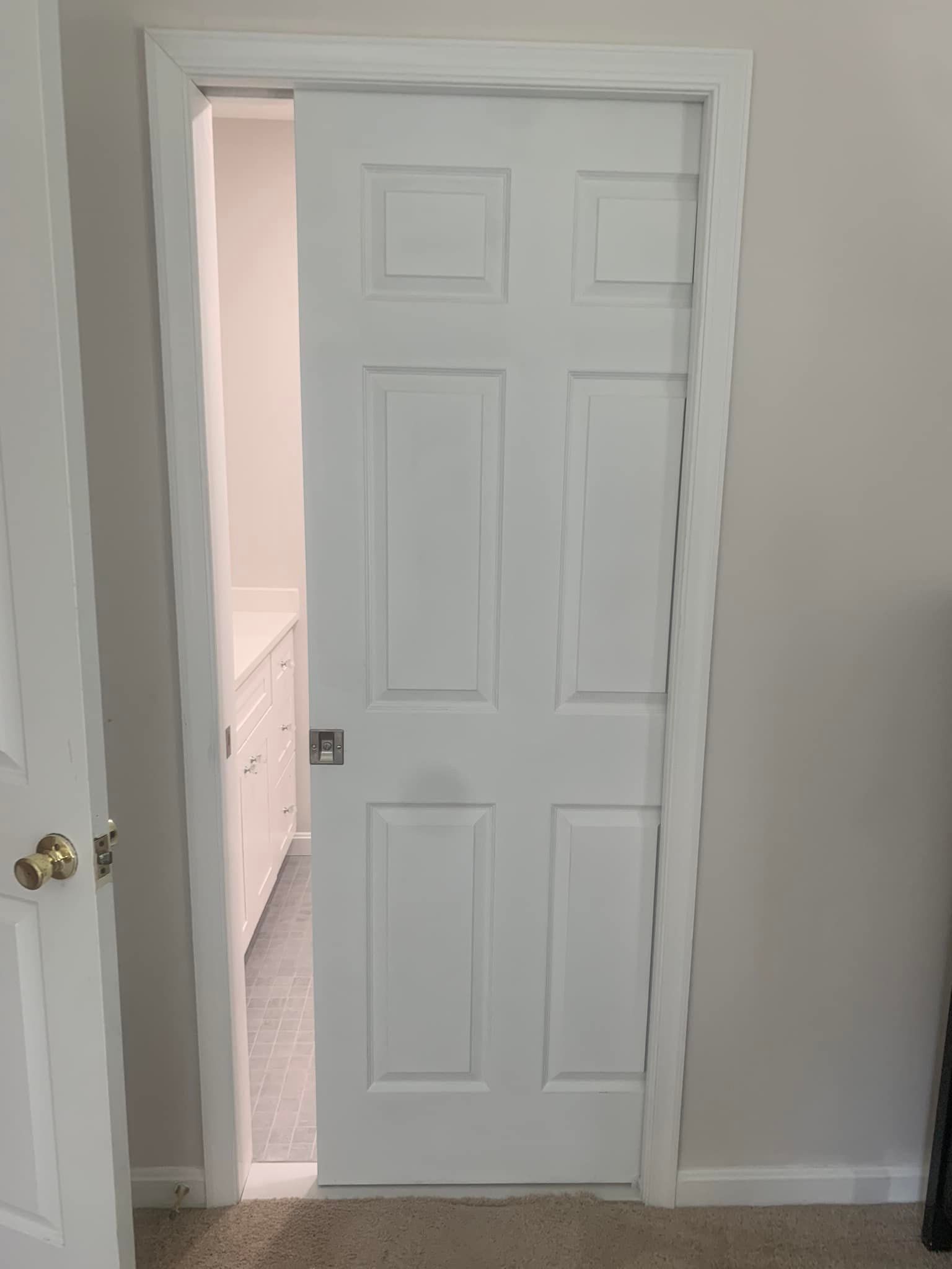 Room door slightly open