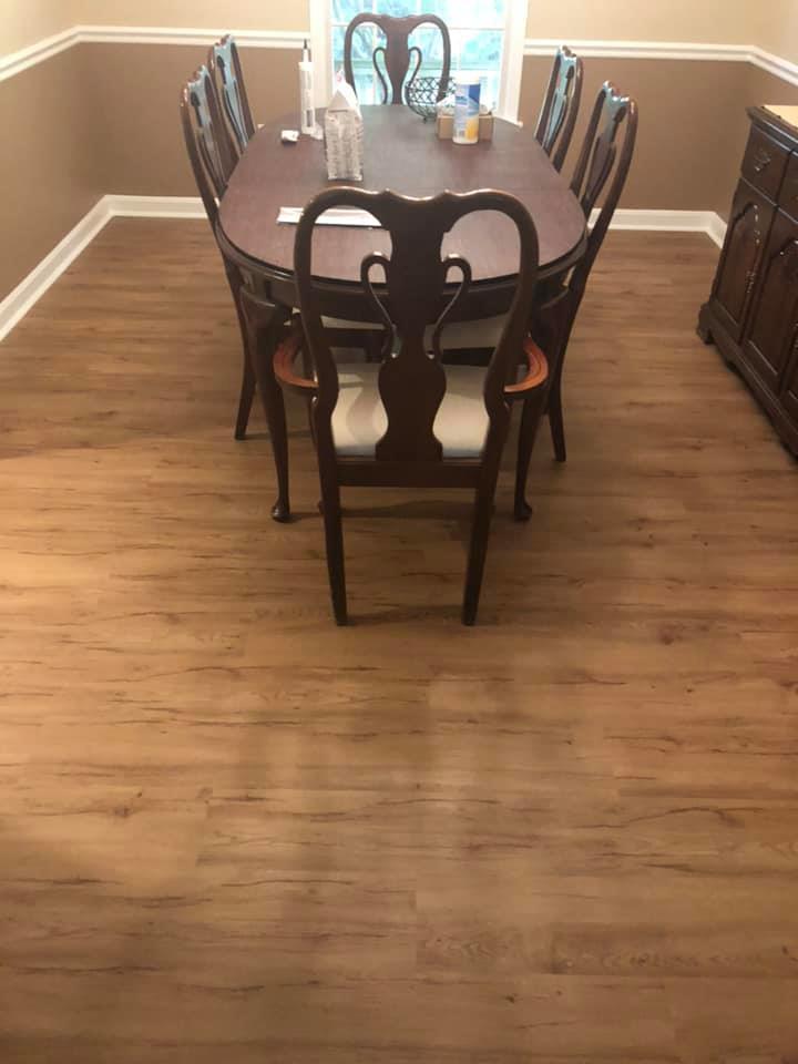 Wooden dining table