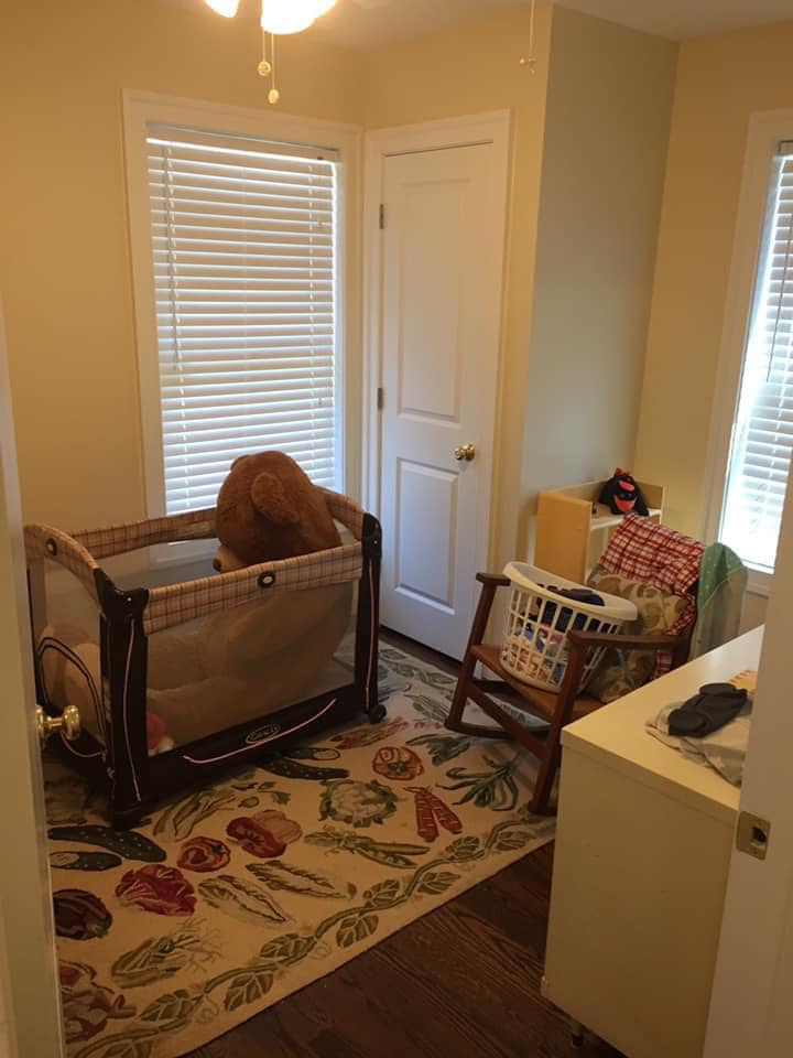 Baby crib inside bedroom