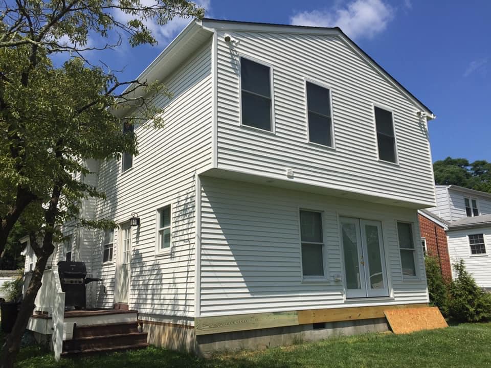 House with white sidings