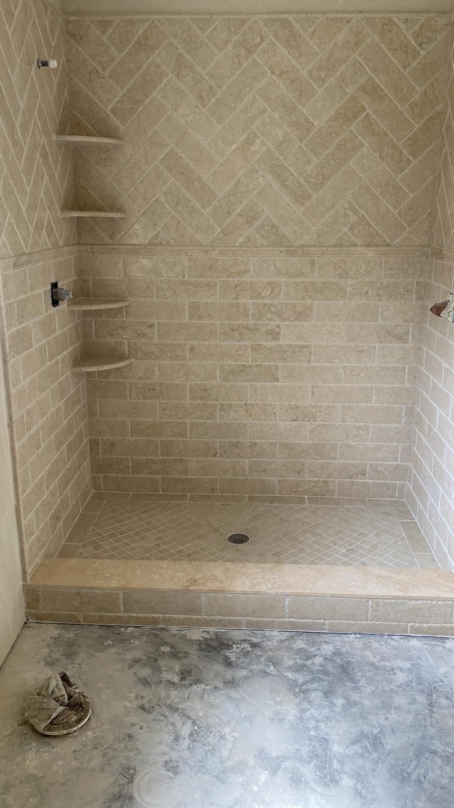 A shower stall