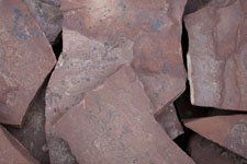 A close up of a pile of rocks on a table.
