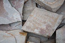 A pile of rocks stacked on top of each other.