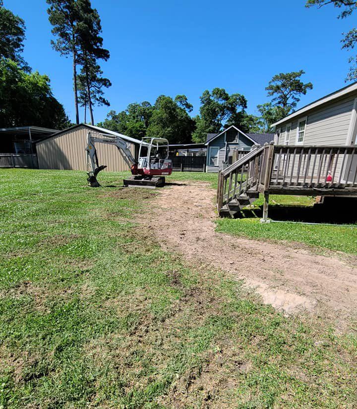 Excavating for leak repair