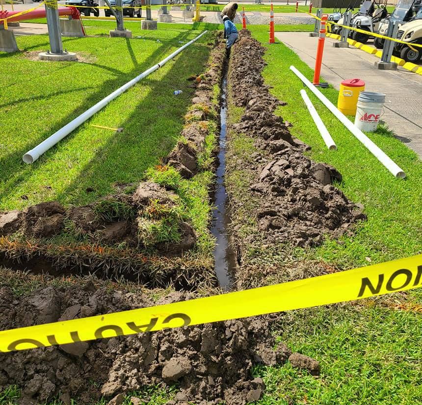 Under-slab tunneling