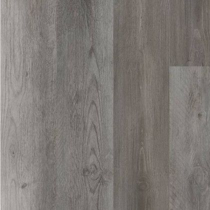 A close up of a gray wooden floor on a white background.