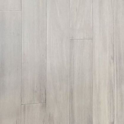 A close up of a white wooden floor.