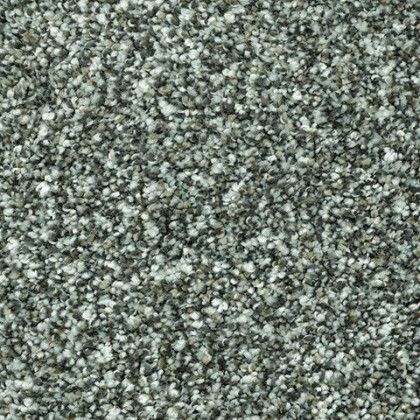 A close up of a pile of gray and white carpet.