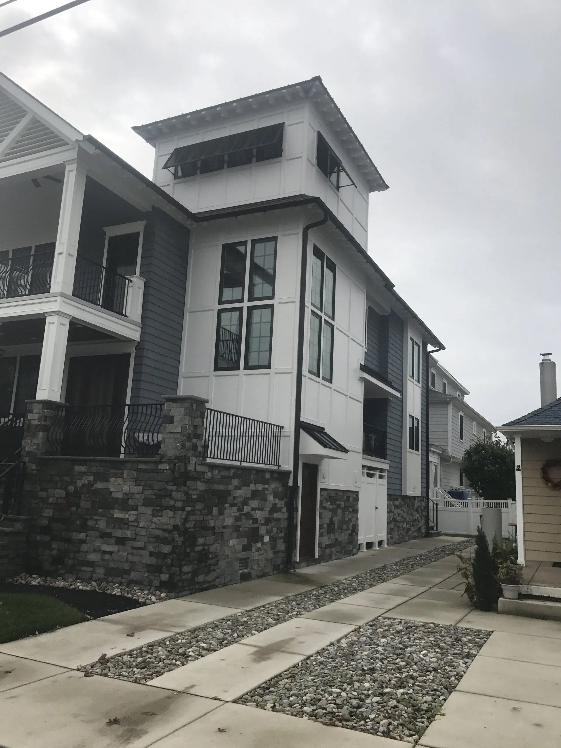 Big house with gutter