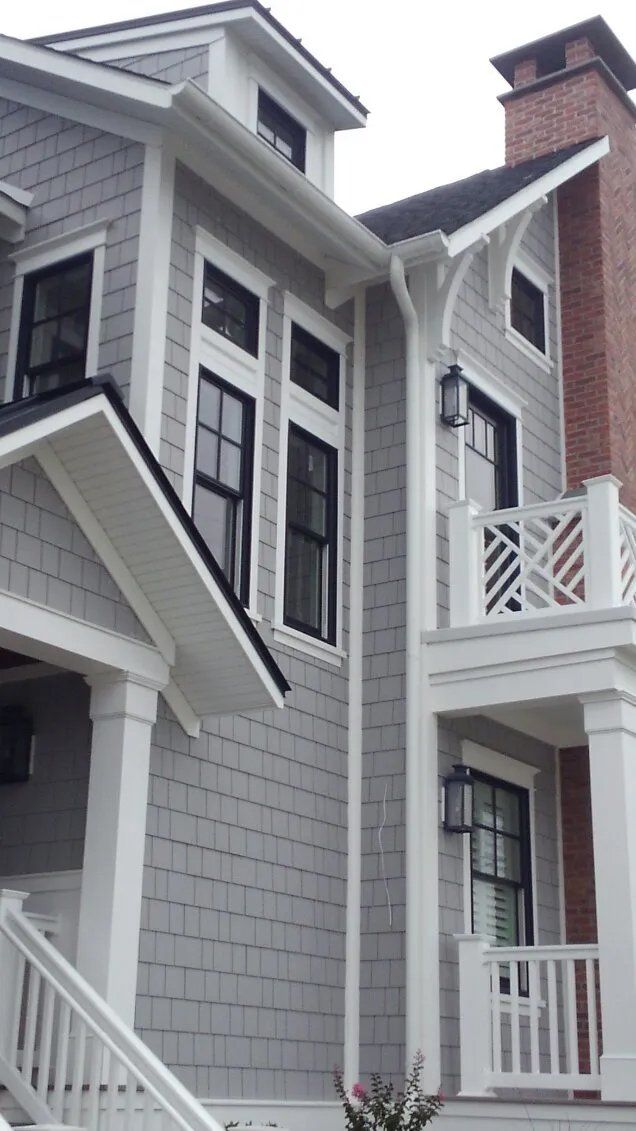 Big house with gutter