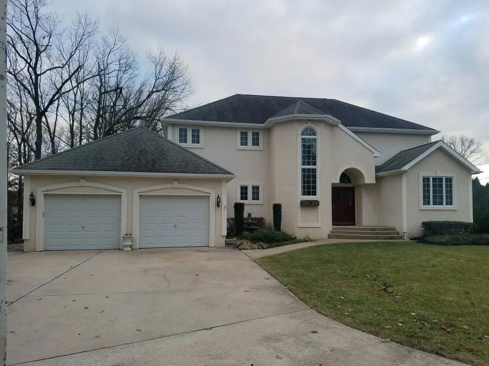 Big house with gutter