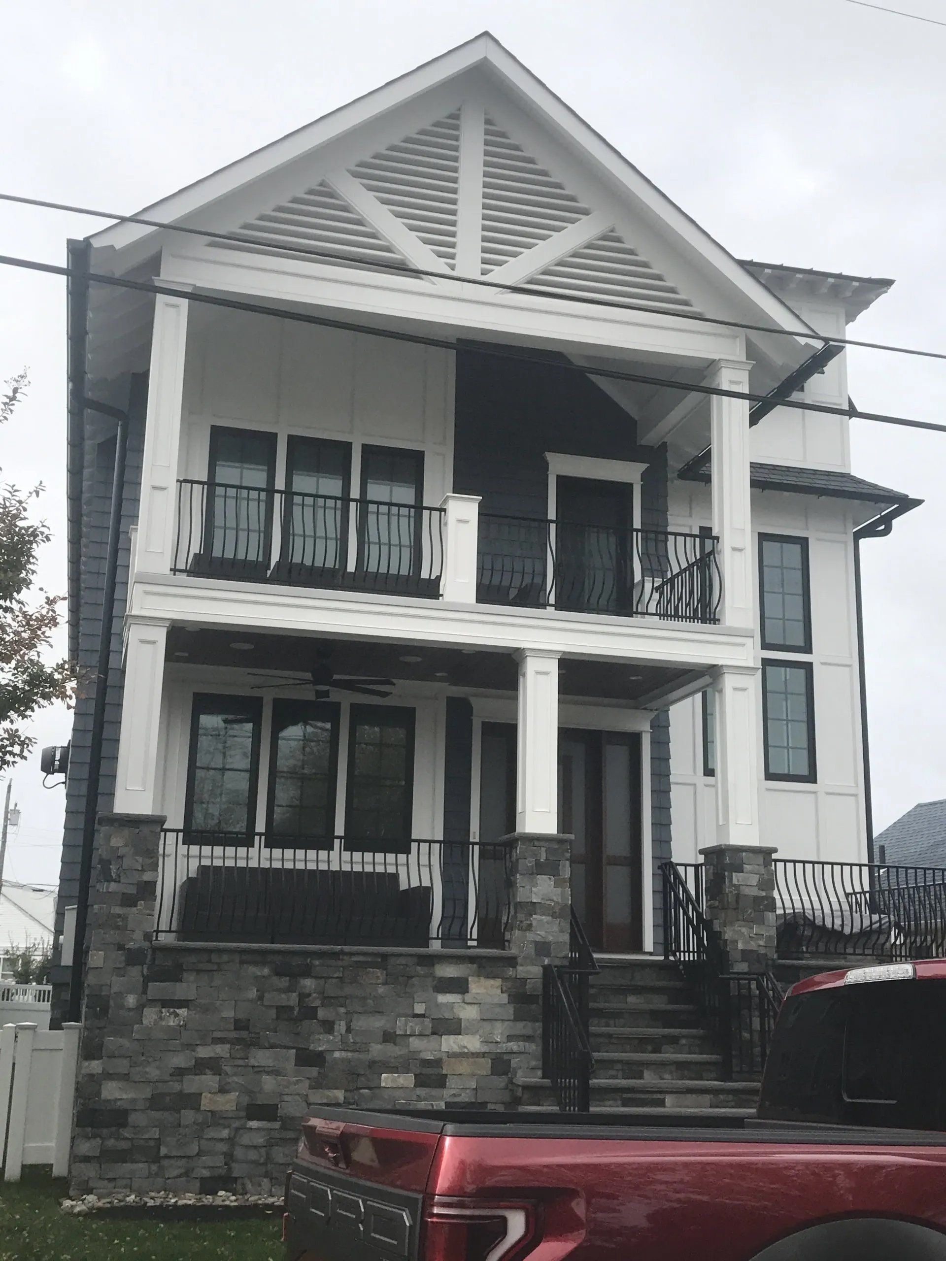 Big house with gutter