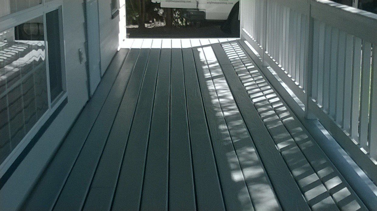 Porch with old paint