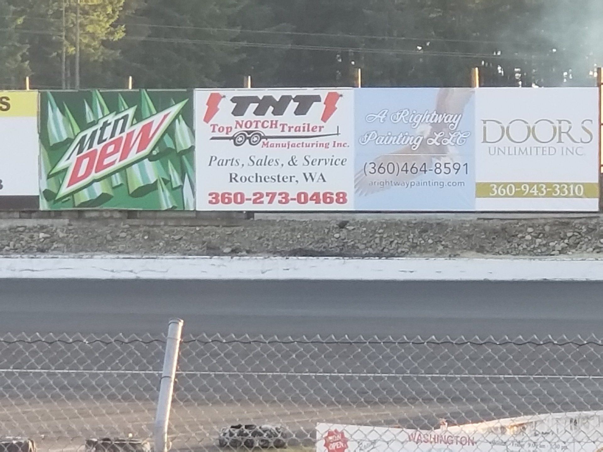 A Rightway Painting LLC advertisement sign