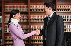 Attorney with Client