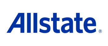 Allstate logo in blue text on a white background. The word 