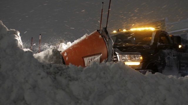 Snow plowing