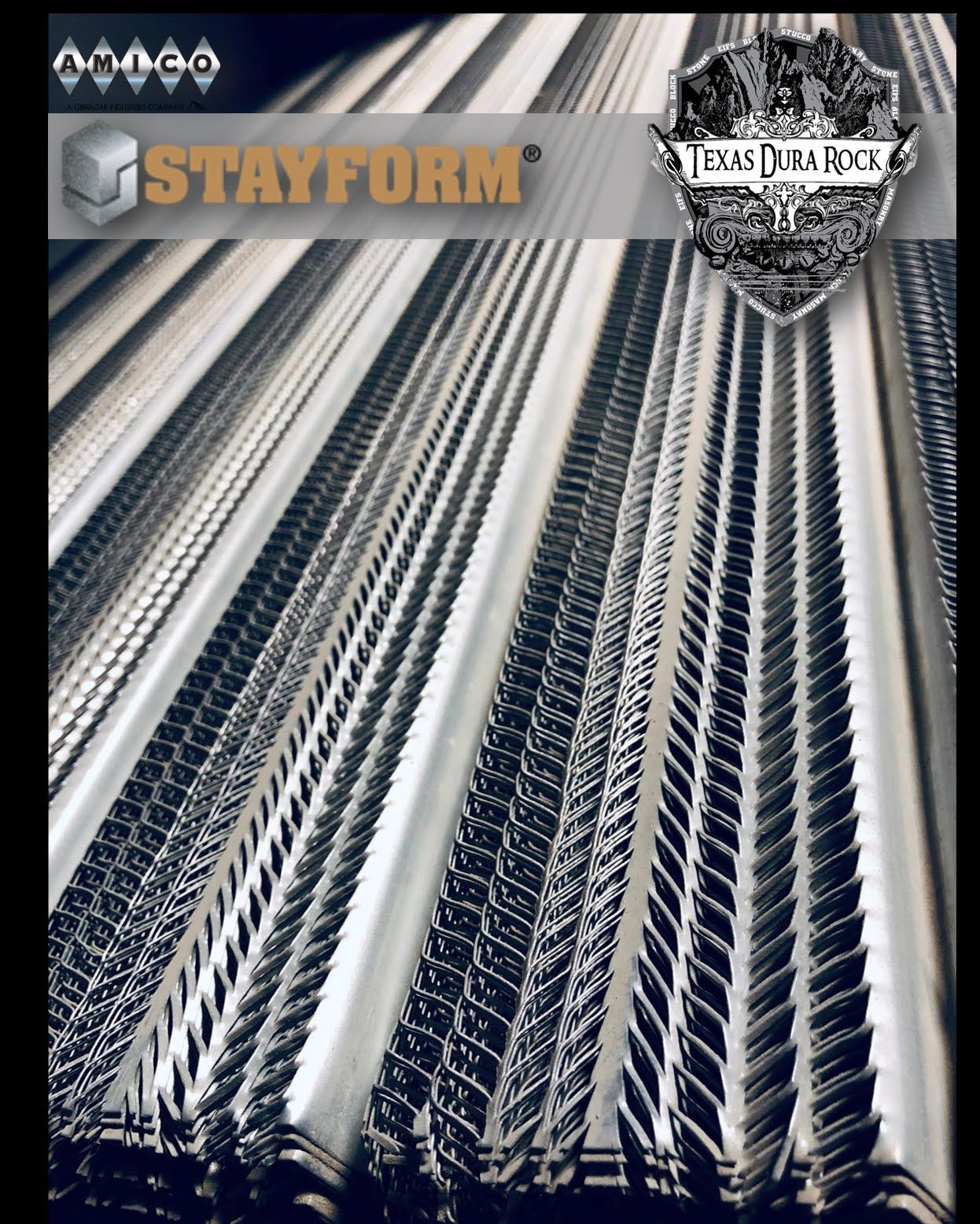 A poster for stayform shows a bunch of metal tubes