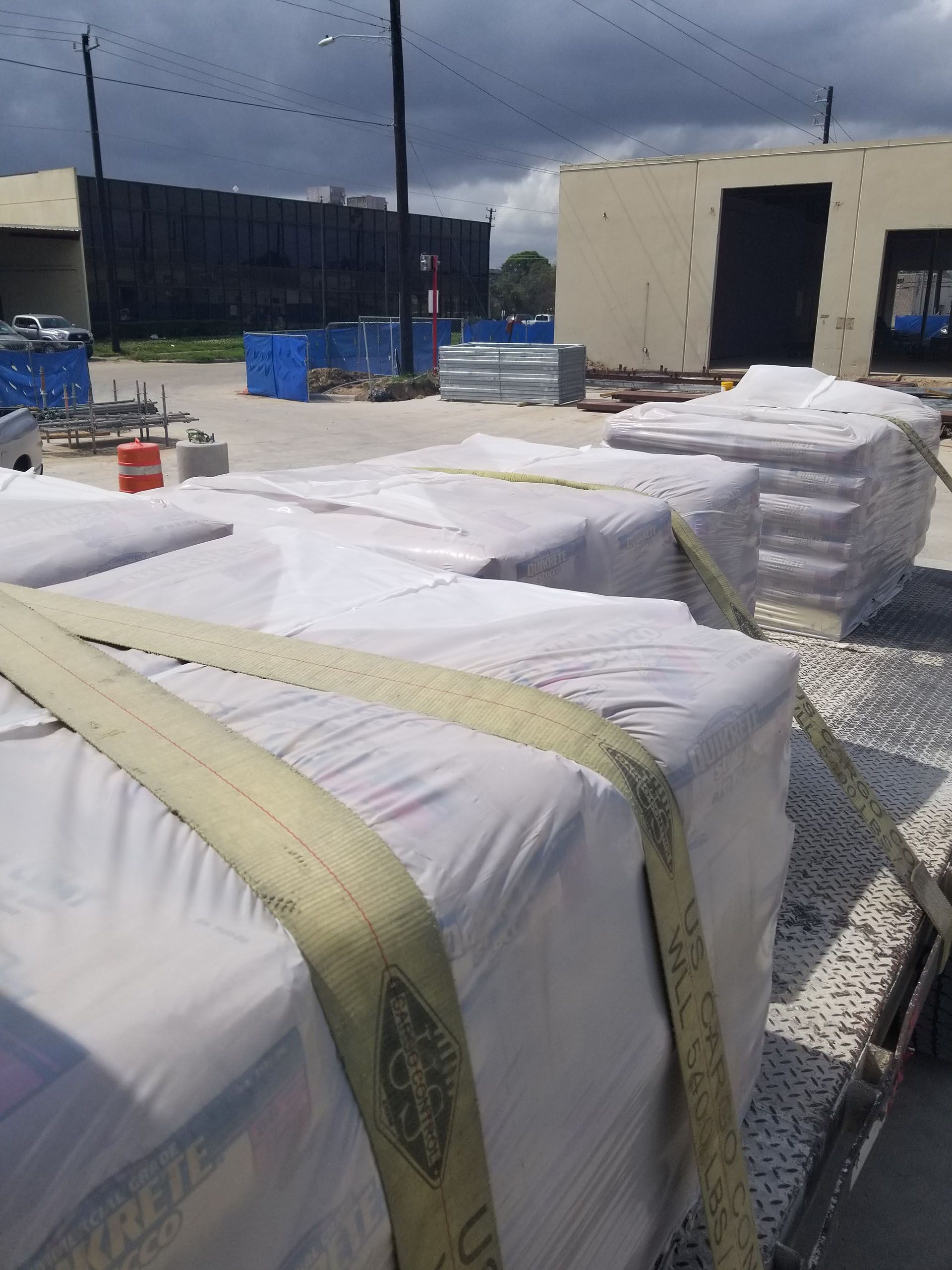 A bunch of boxes are stacked on top of each other