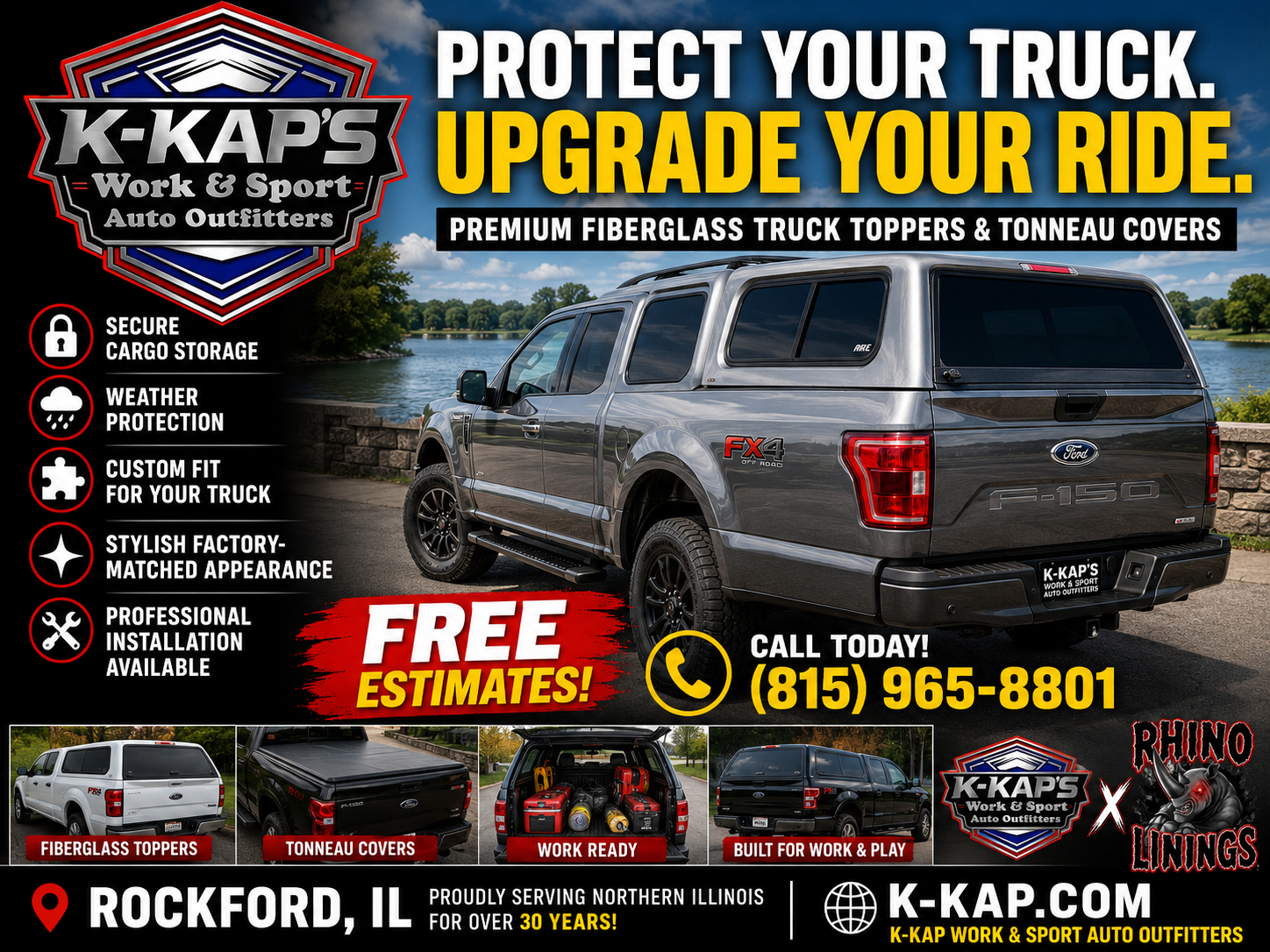 truck caps & truck toppers | Freeport, IL | K-Kap's