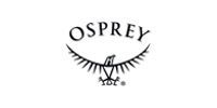 The Osprey logo featuring the brand name in a serif font above a black silhouette of an osprey in flight.