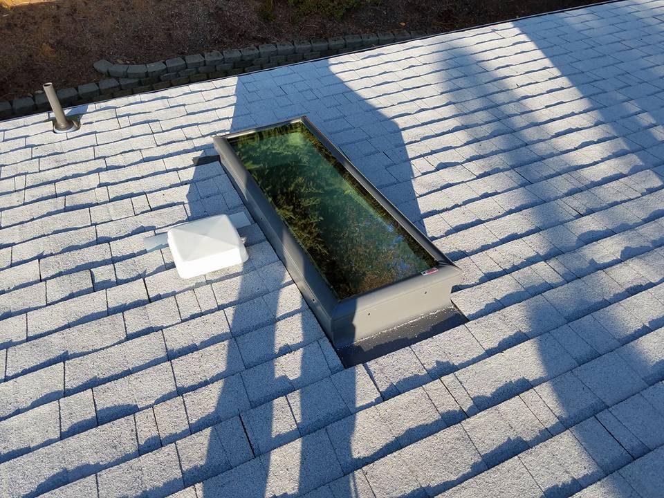 Roofing service with window