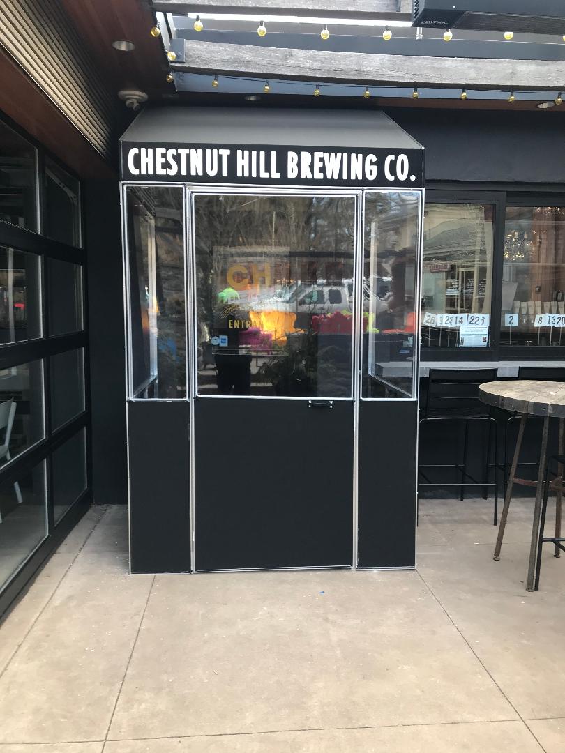 black commercial enclosure