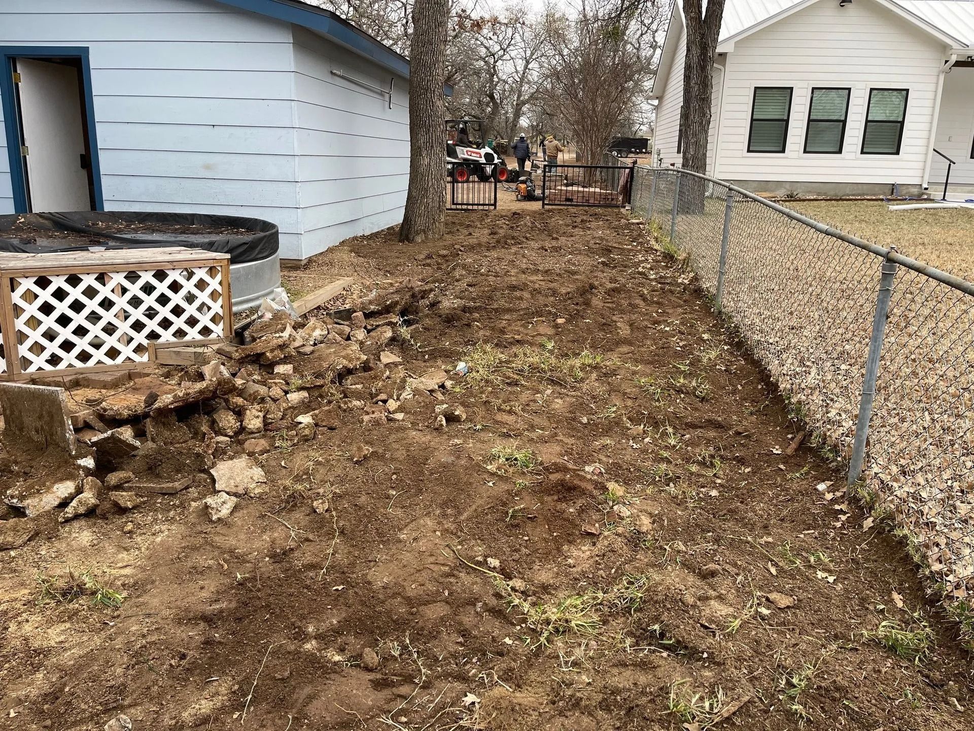 Before lawn installation