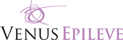 The logo for venus epileve is purple and black
