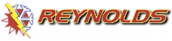 Reynolds logo with a red and yellow emblem, and a bold orange wordmark.