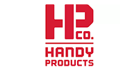 Red logo with