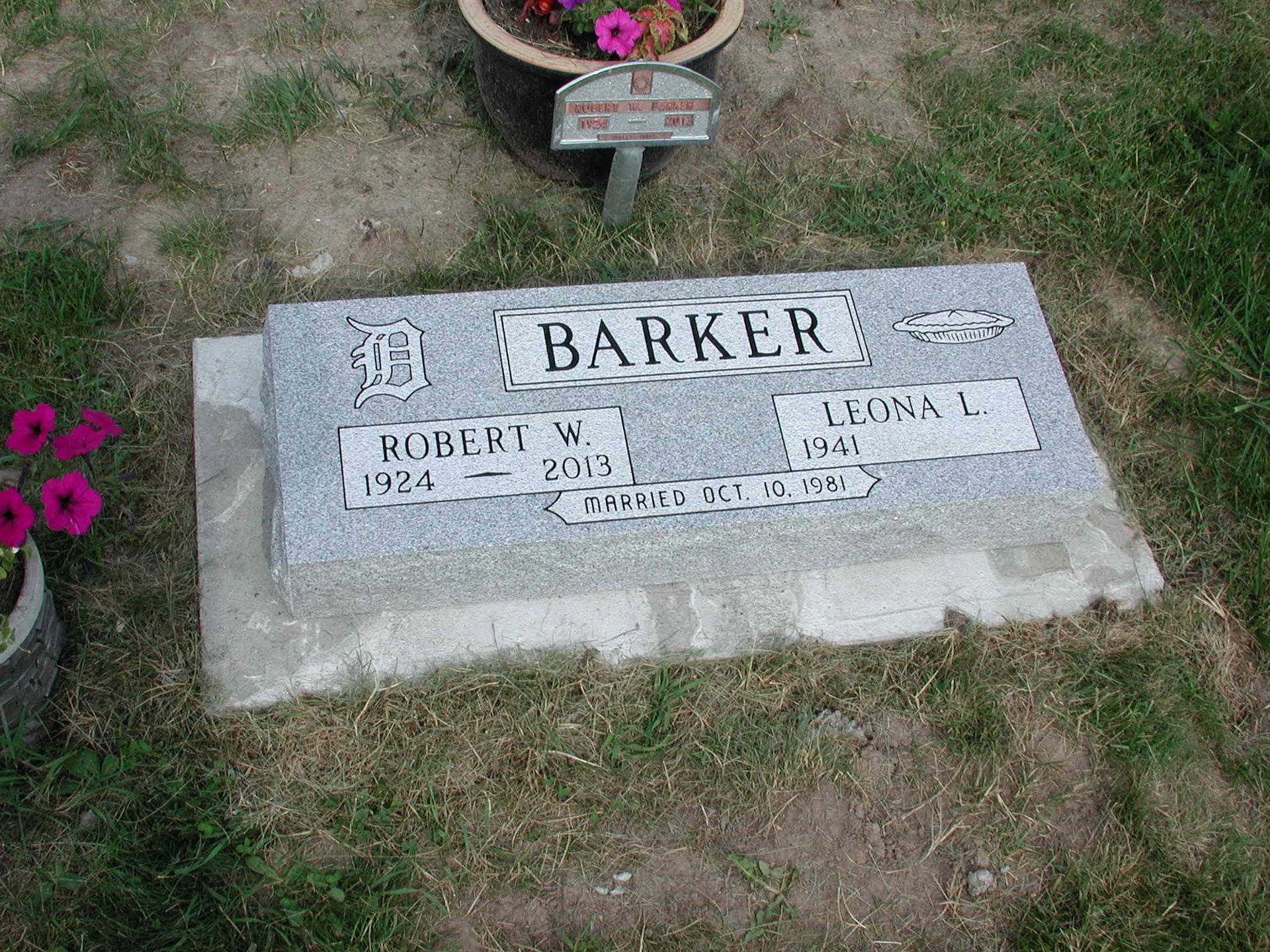 Barker Headstone