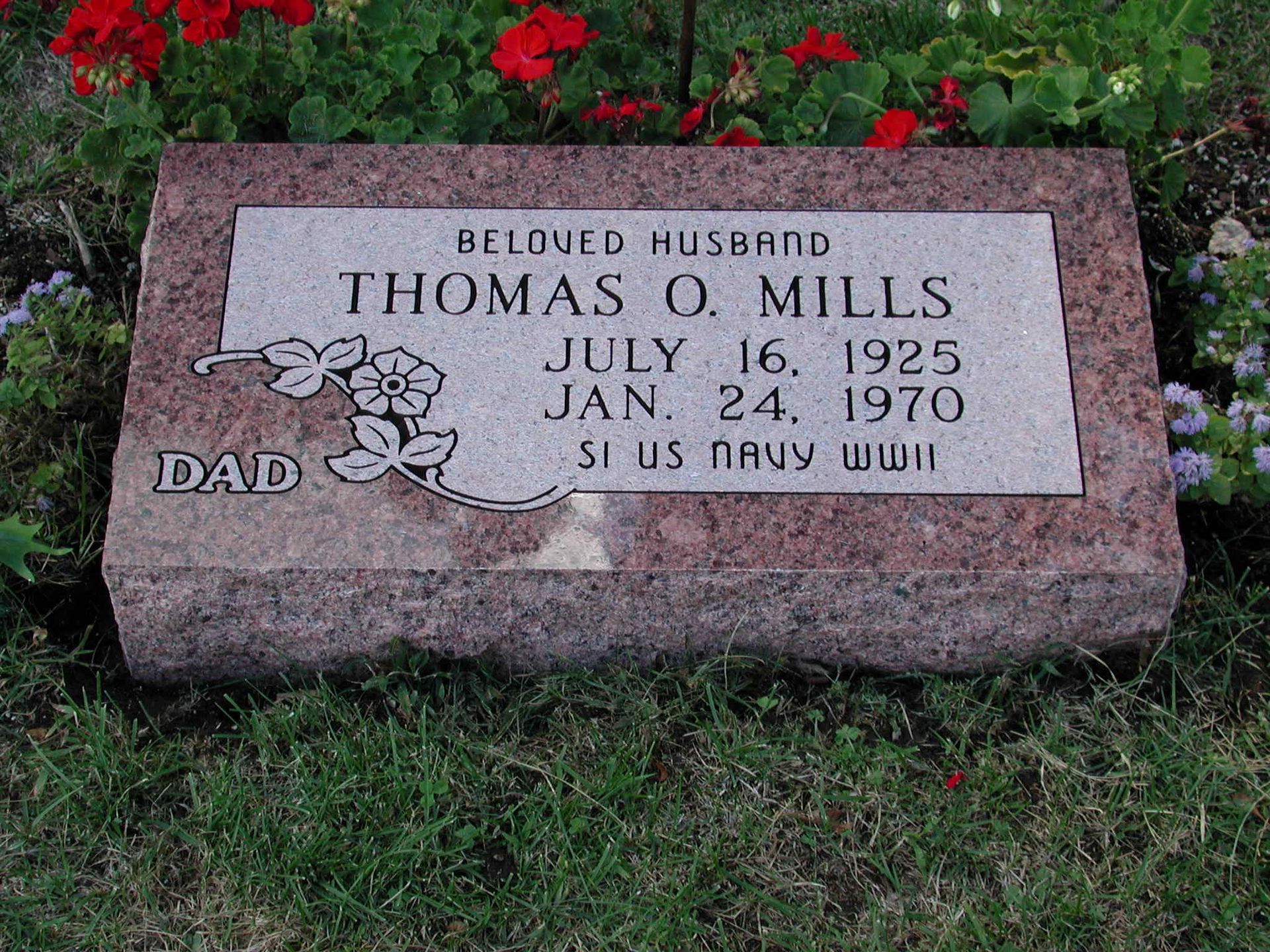 Mills Headstone