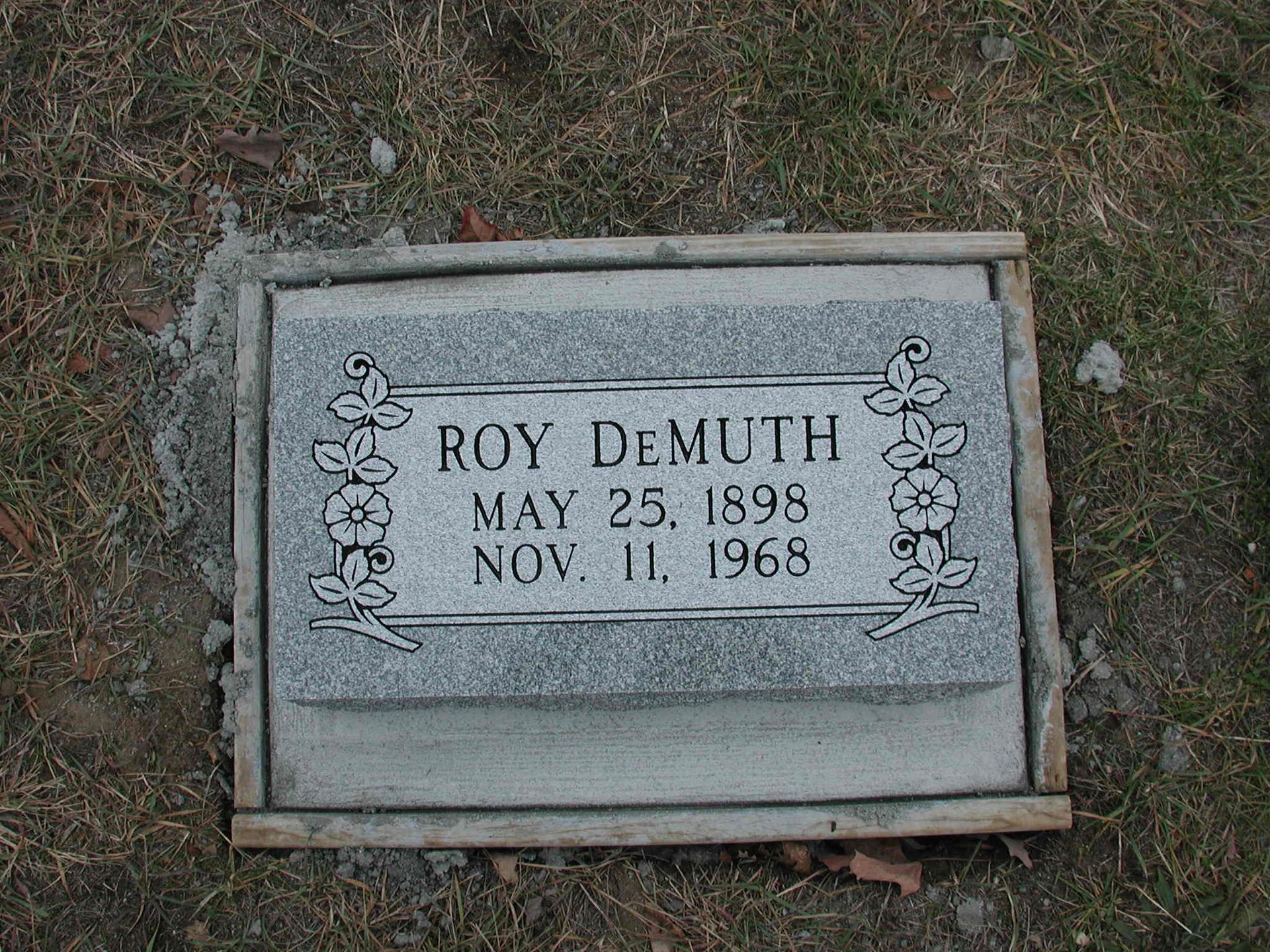 DeMuth Headstone