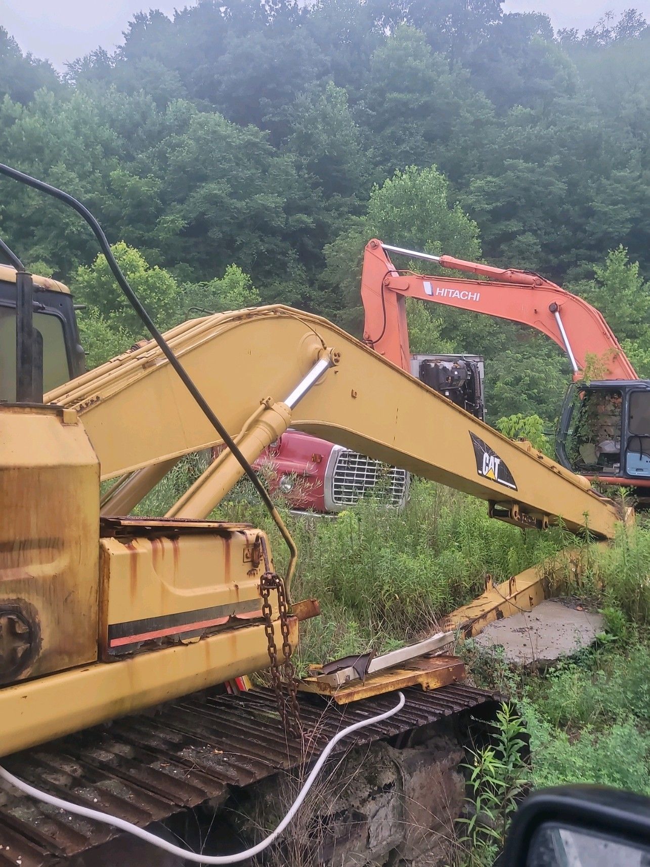 Cat 320b long arm parts machine