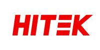 HITEK logo in bold red italic letters on a white background