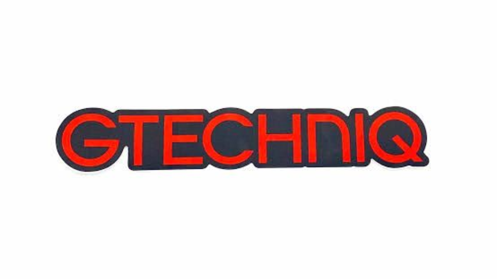 Gtechniq logo in black and red text on a white background
