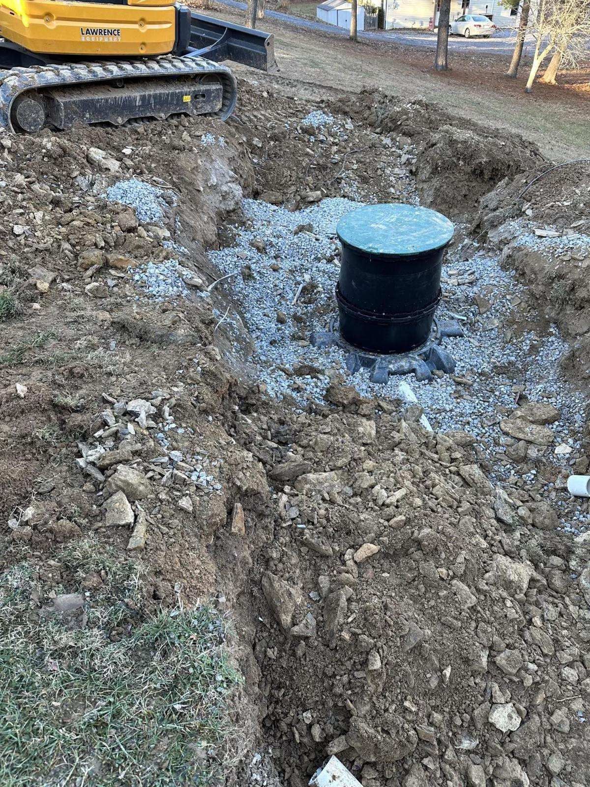 covered septic tank