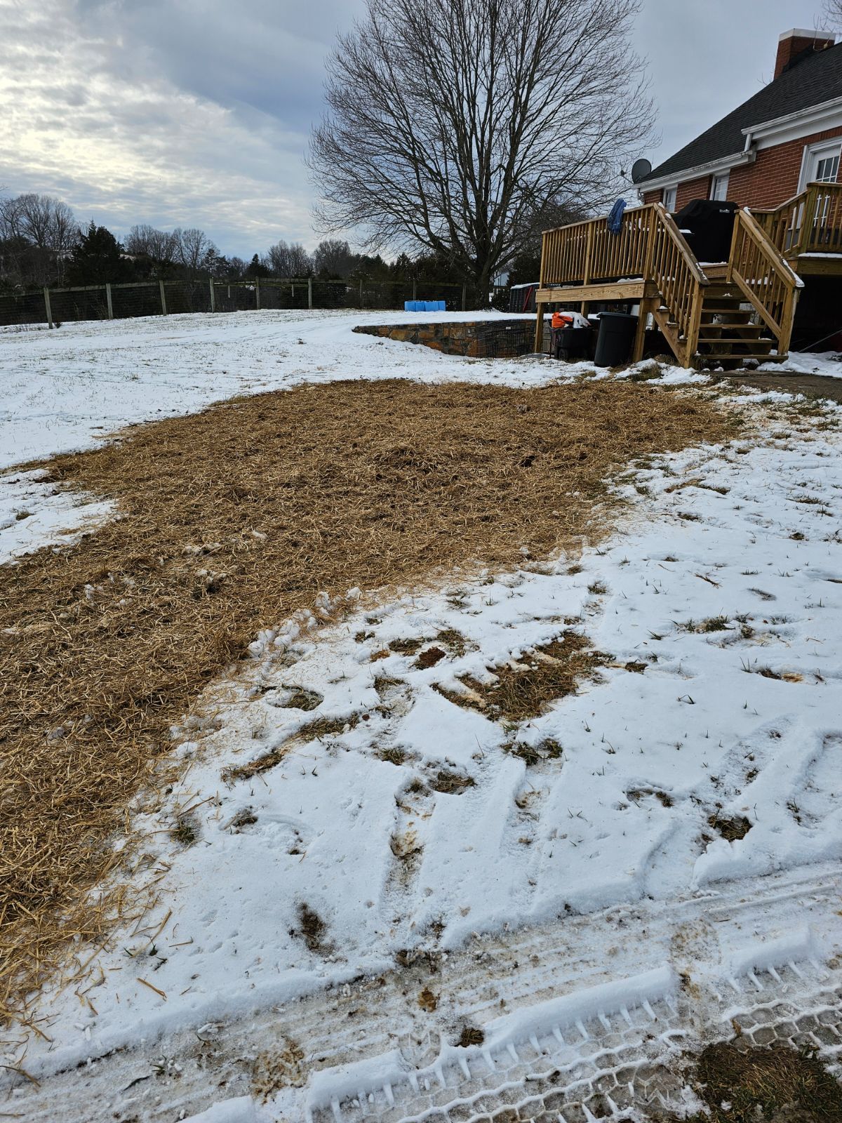 in progress underground pipes installation