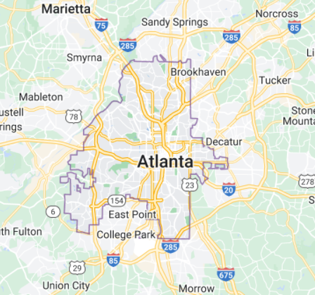 Atlanta, GA service area