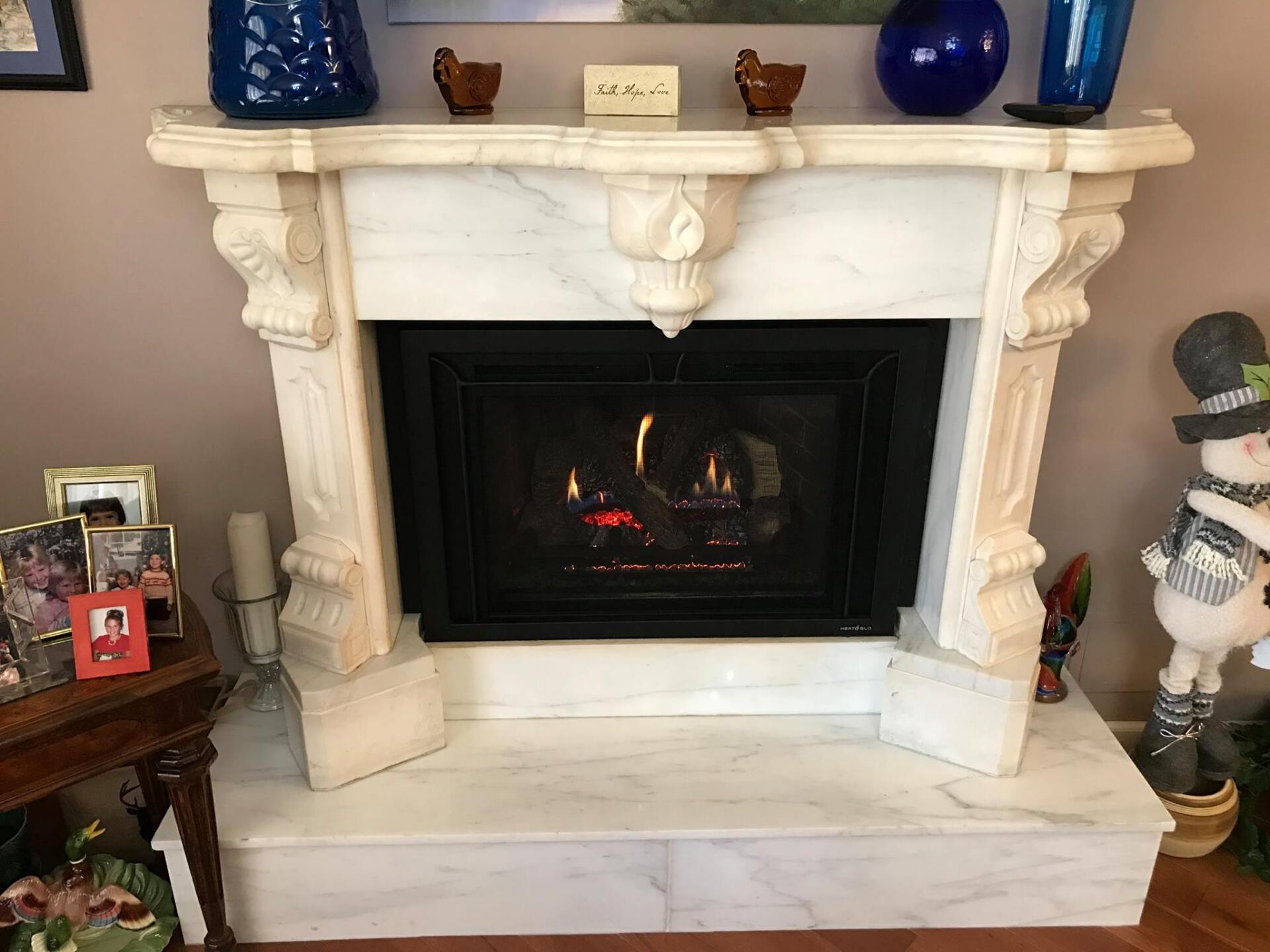 Custom fireplace