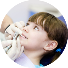 Kid having dental examination