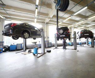 Hang vehicles in a garage