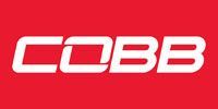The cobb logo is white on a red background.