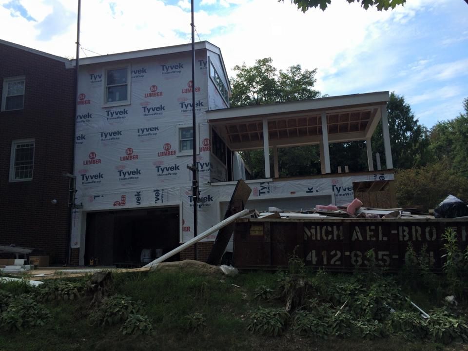 A house is being remodeled by mich ael bru