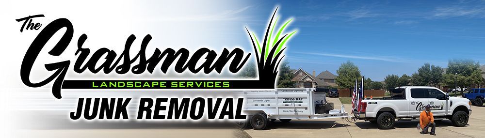 The Grassman Landscape Services Junk Removal's pickup truck
