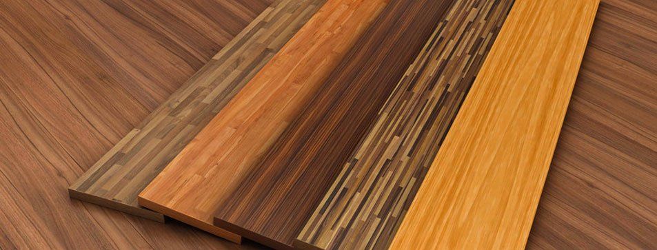Types of hardwood flooring samples
