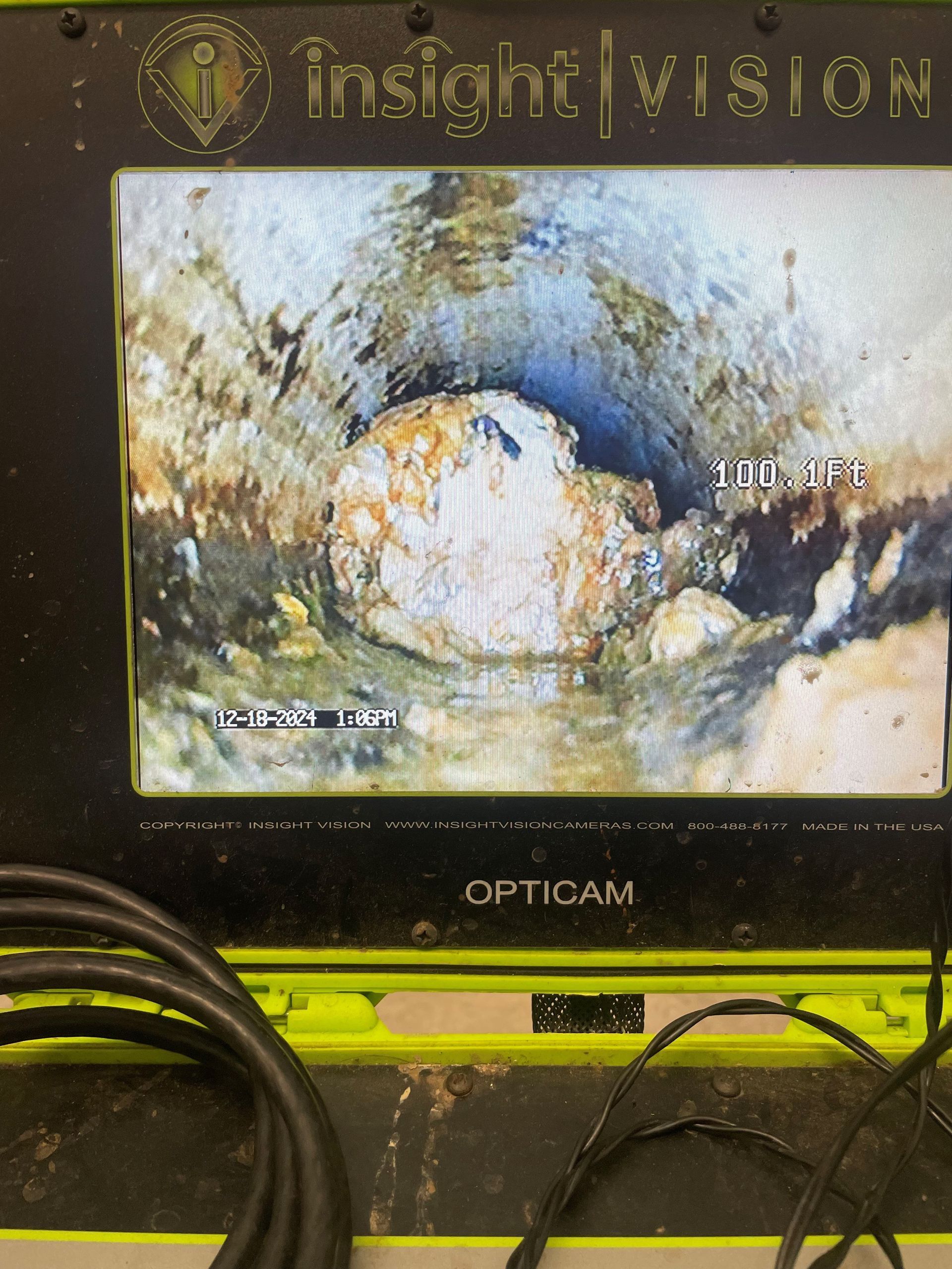 A computer monitor with the word insight vision on it