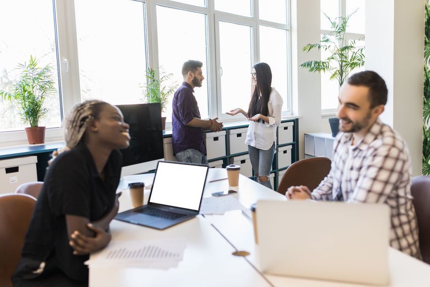 Group of business partners discussing strategies